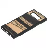 Smartphone case man and wood for Samsung Galaxy Note 8 — white ebony black finish