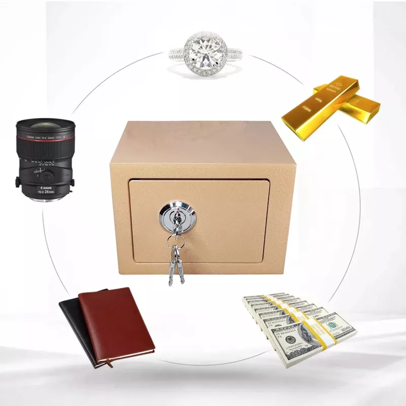 Key box Extralink S-404 home office gold — wall-mountable key safe, compact lockbox