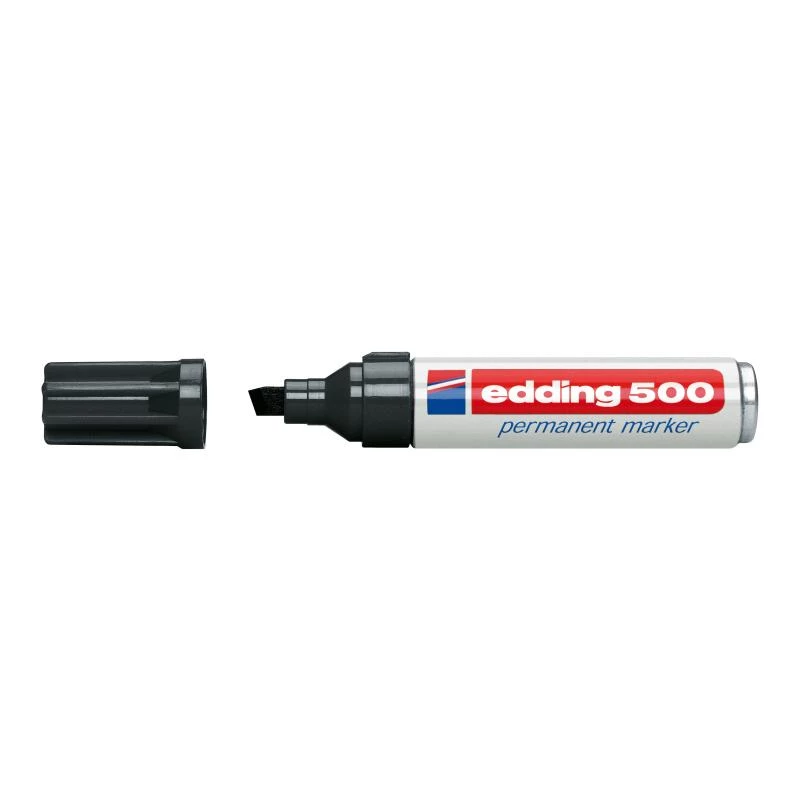 Permanent marker Edding 500 Black 10 pcs