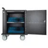 Manhattan iPad to 13 inch, MacBook Air to 13 inch & Chromebook to 14 inch 32-bay Charging Trolley/Cart via USB-C, Also other tablets/smartphones (with device to USB-C cable), Bays 330x22x235mm, Device charging cables not included (suggest USB-C cable 354868),Cabinet