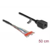 Network Cable DeLOCK 88005 RJ45 Cat.5e 0.5m Black