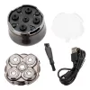 Men's rotation shaver Jata JBMA1444 — 5 rotary heads, Li-Ion 1200 mAh, wet & dry, chrome