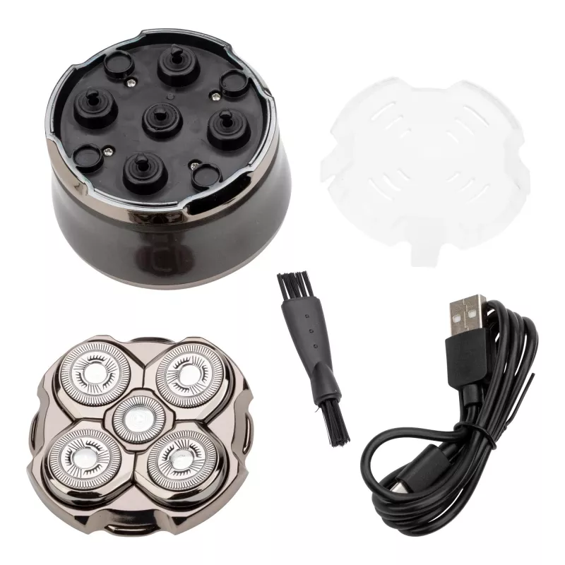 Men's rotation shaver Jata JBMA1444 — 5 rotary heads, Li-Ion 1200 mAh, wet & dry, chrome