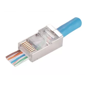 RJ45 STP Cat.5e straight-through plug Alantec WT116 pack of 100, shielded connector for 8P8C cables