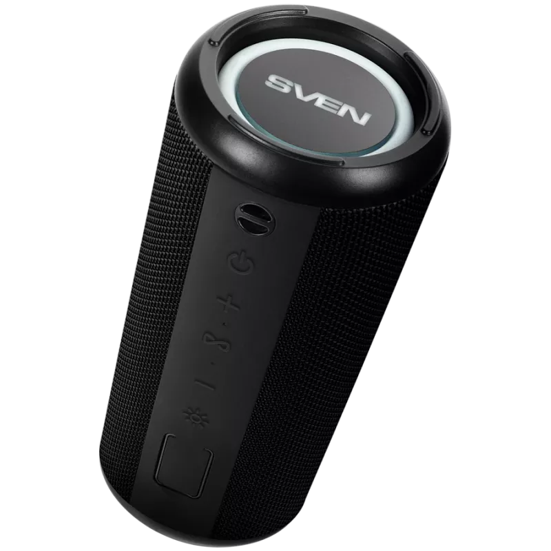Speaker SVEN PS-315, black, power output 2x10W (RMS), Waterproof (IPx6), TWS, Bluetooth, USB, microSD, lithium battery