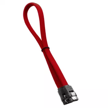 CableMod ModMesh - SATA-Cable - Serial ATA 150/300/600 - SATA (W) zu SATA (W) - 60cm - Red (CM-CAB-SATA-N60KR-R)