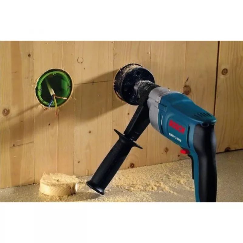 Corded drill Bosch 0 601 049 603 — 550 RPM, 550 W input, 285 W output, 4 cm wood, 1.3 cm steel, 2.1 kg