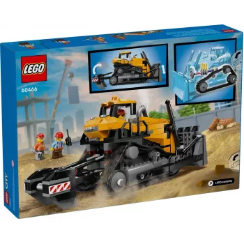 Toy construction bulldozer LEGO 60466, City series, 682 pieces, 3 minifigures, recommended age 8+, size 120×240×130 mm