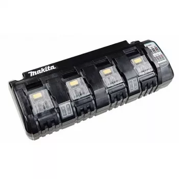Makita DC18SF - Battery Charger - 4 x Battery Charging - 3 A - 4 Output Ports (Battery Connection)