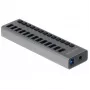 DeLOCK External USB 5 Gbps Hub with 13 Ports + Switch, USB 3.2 Gen 1 (3.1 Gen 1) Type-B, USB 3.2 Gen 1 (3.1 Gen 1) Type-A, 5000 Mbit/s, Grey, Aluminium, 1 m