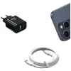 usams Charger USA001631 30W with 1x USB-C and 1x USB-A fast charging
