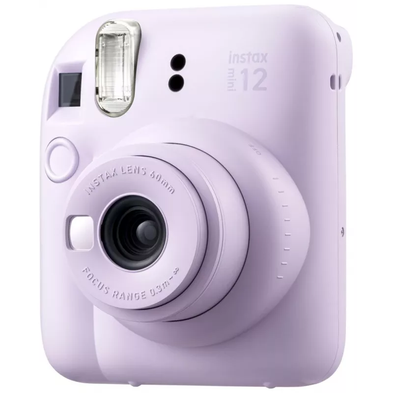 Instant camera Fujifilm Instax Mini 12 Purple — picture 86×54 mm, film 62×46 mm, 60 mm focal length