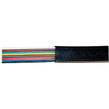 Flat Cable ShiverPeaks 8-core 100 m black TC 76109