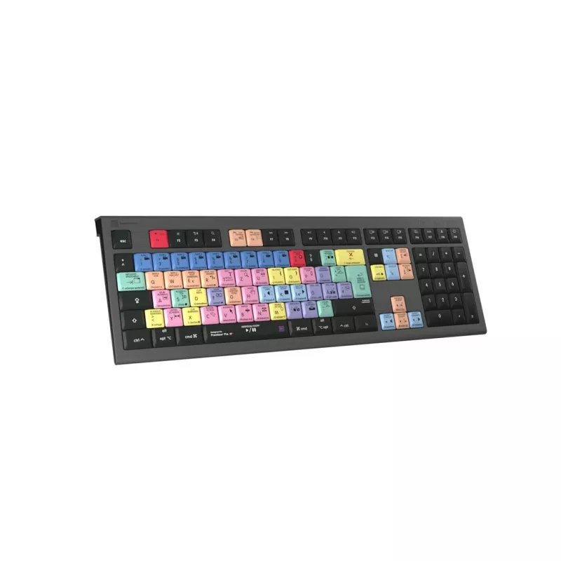 Logickeyboard Adobe Premiere Pro CC Astra 2 Keyboard Universal USB QWERTZ German Grey