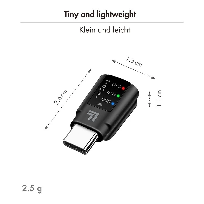 LogiLink USB-C DAC Audio Adapter. USB-C/M to 3.5 Mm/F. Black