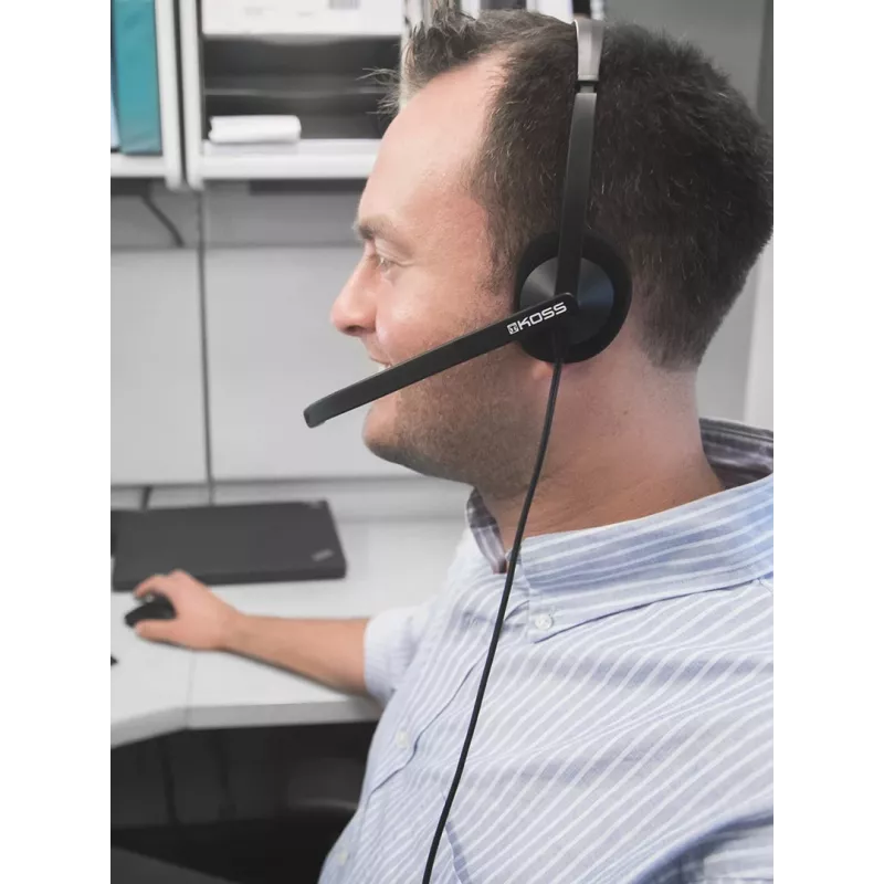 Koss CS200i Headset Wired headband Office/Call center Black