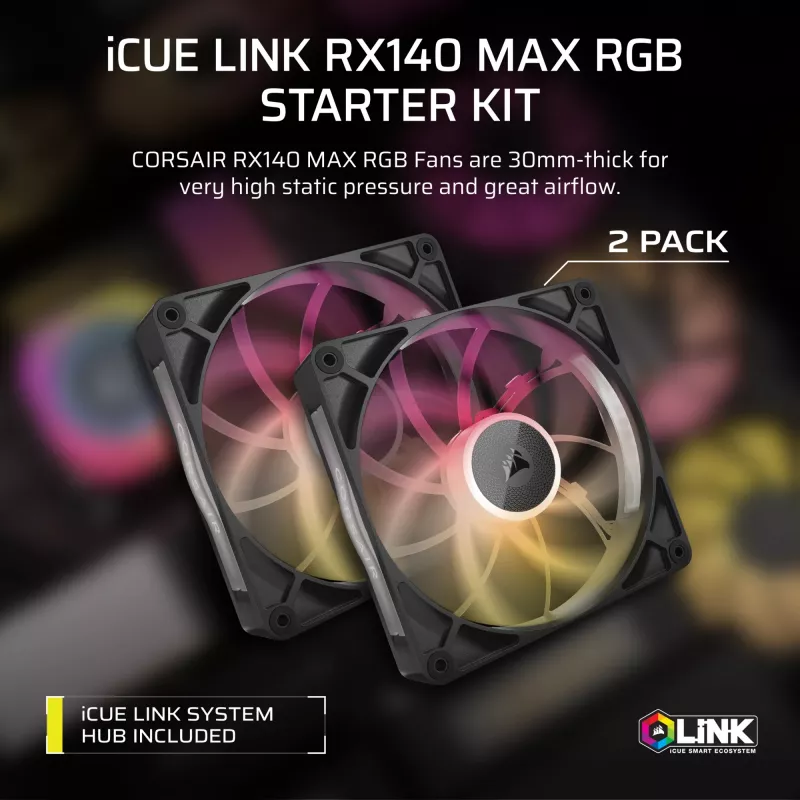 Fan Corsair iCUE LINK RX140 MAX RGB