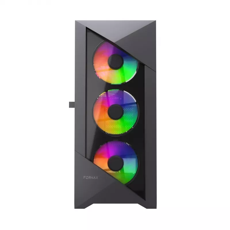 Gembird CCC-FC-900ARGB Gaming computer case Fornax 900, ATX, black