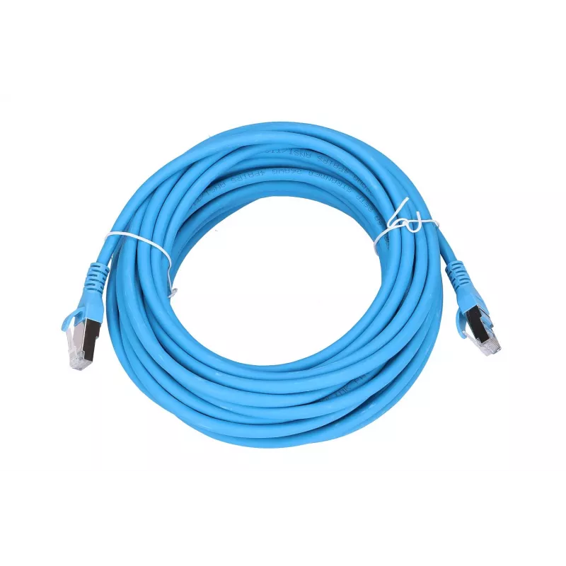 Extralink Cat.6A S/FTP Patch Cord 10m, Copper Network Cable, 10Gbit/s