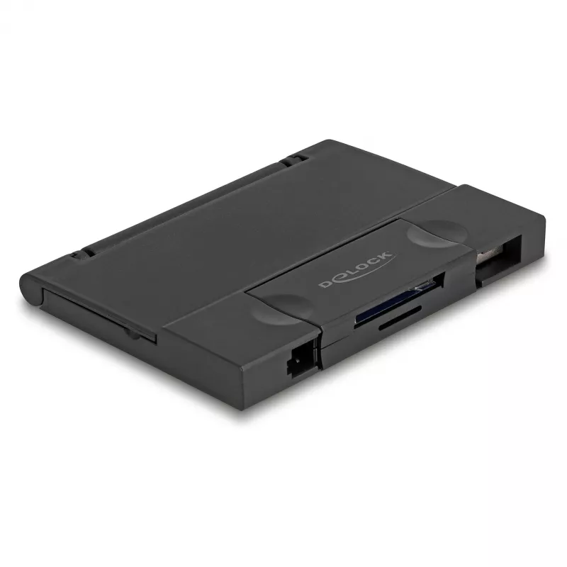 Card Reader DeLOCK 91014 USB 3.2 Gen 1 Type-A/Type-C Black MicroSD SD