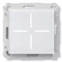 Smart glass push-button HomeMatic Homematic IP Glass push-button, 230 V, 868 MHz, white, 54.5×54.5×29 mm