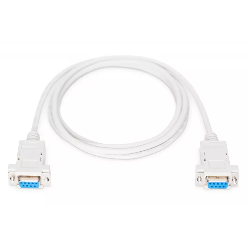 Assmann Zero-Modem connection cable. D-Sub9 F/F. 1.8m. snap-hoods. be (AK-610100-018-E)