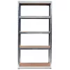 Topeshop Storage Rack G9030 garden tool storage rack Freestanding Galvanized steel, MDF
