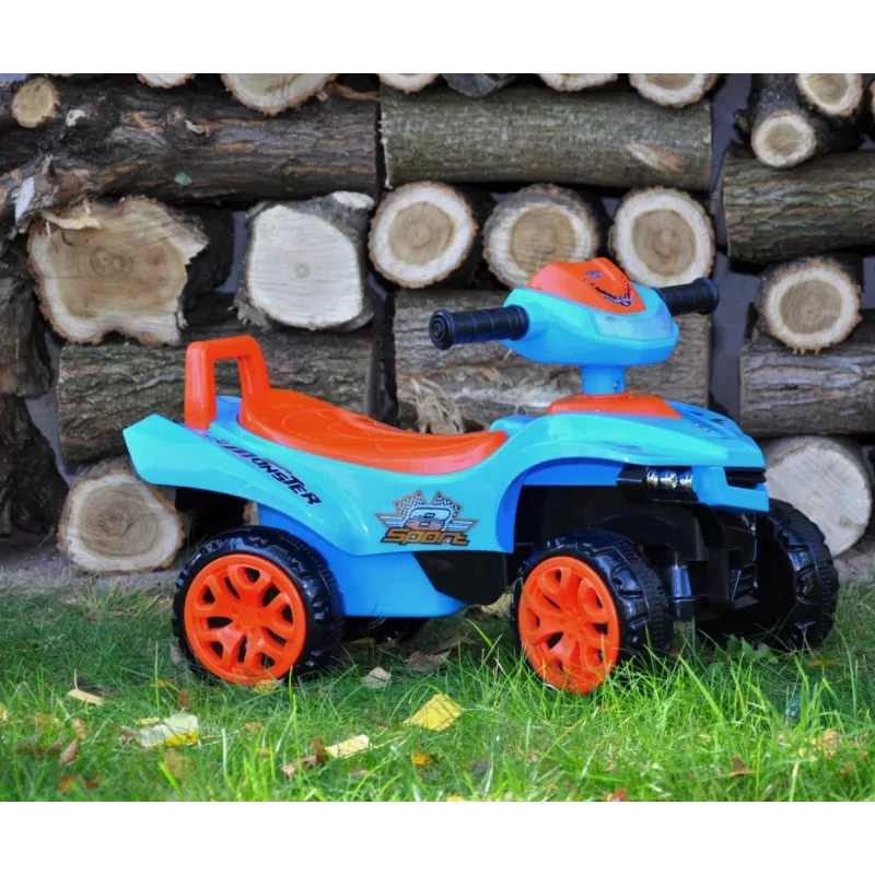 Ride-on toy milly mally Ride-on Monster Navy — children's sit-and-ride vehicle, low seat height