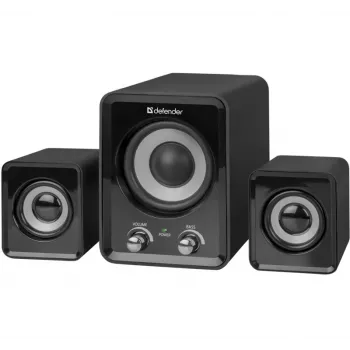 DEFENDER Z4 wired 2.1 speakers, 11 W RMS, black, USB 5V power, 3.5 mm headphone out