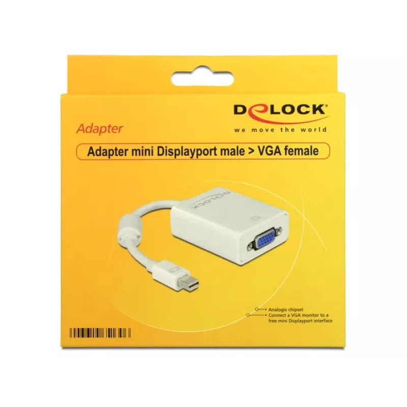 Adapter mini DisplayPort VGA DeLOCK 65130