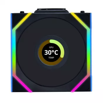 Fan Lian Li UNI FAN SL Wireless LCD 120 12 cm Black 31 dB 51.45 cfm