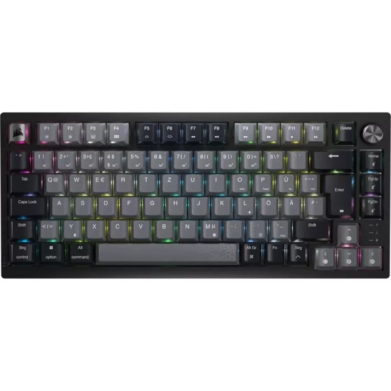 Mechanical gaming keyboard CORSAIR K65 PLUS Wireless — Nordic Black, compact layout, USB Type-A