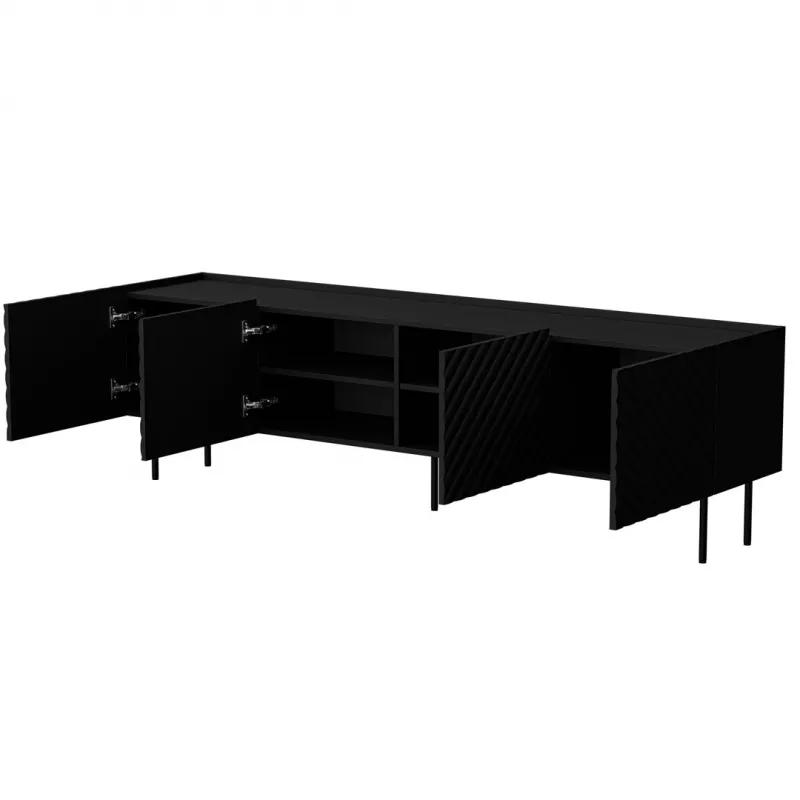 Cama LUCCA 4D TV cabinet 200x40x59 black
