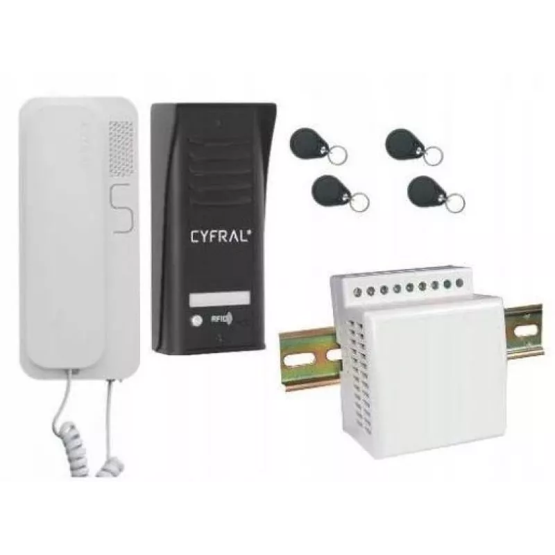 Intercom Cyfral Cosmo 1-TENANT Black