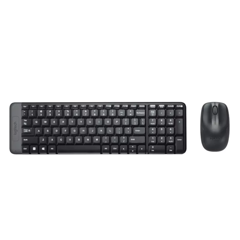 Logitech Wireless Combo MK220 - Keyboard-and-Mouse-Set - wireless - 2.4 GHz - Italian - Dark Grey (920-003721)