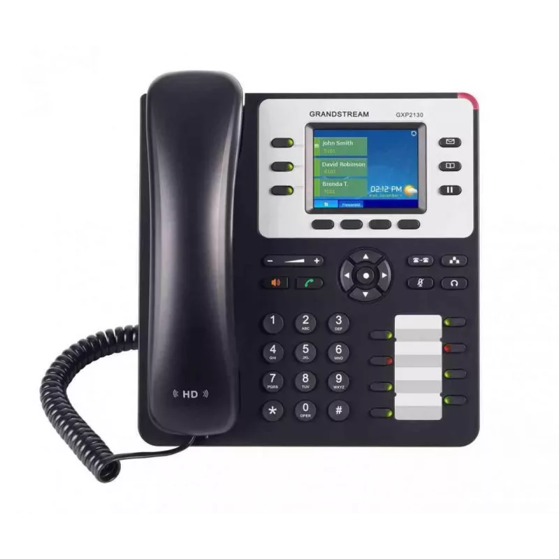 Grandstream Networks GXP-2130 IP phone Black 3 lines TFT