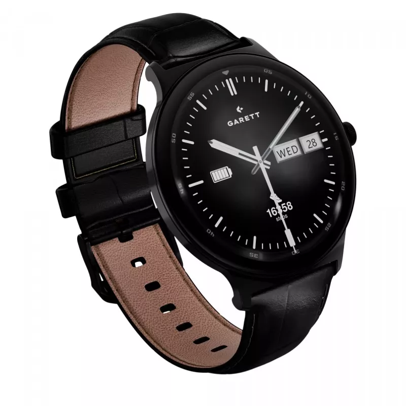 Smartwatch Garett Quantum — black stainless steel