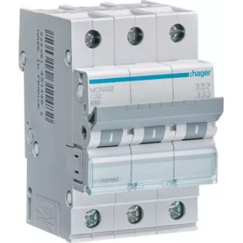 Hager MCN332. AC Input Frequency: 50/60 Hz, Nominal Current Output: 32 A (MCN332)