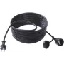 Power extension cord Bachmann 343.171 — 10 m cable, 1 AC outlet, black