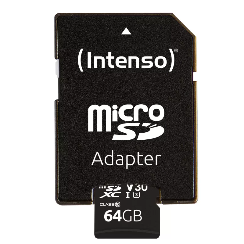 Memory Card Intenso 64GB MicroSDXC UHS-I Class 10 3433490