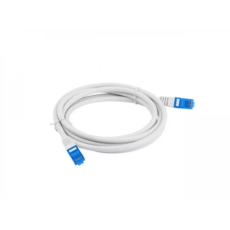 Network cable LANBERG Cat6a S/FTP PCF6A-10CC-0100-S, 1 m, RJ-45, Grey, LSZH, 500 MHz