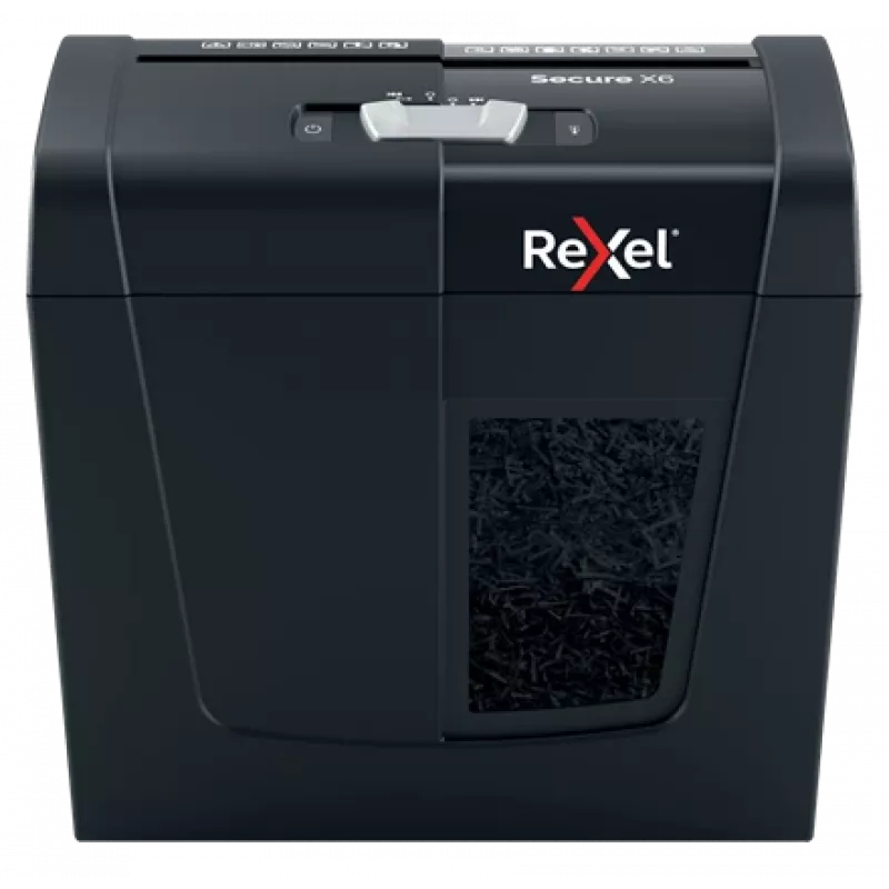 Rexel Secure X6 Cross Cut Paper Shredder P4, Cross shredding, 4 x 40 mm, 10 L, 100 sheets, 68 dB, 6 sheets