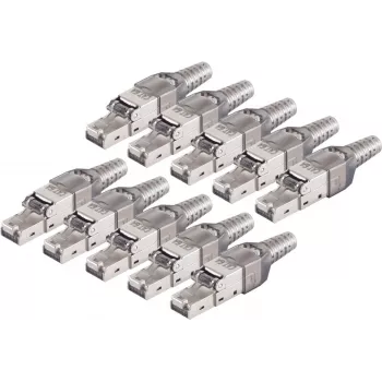 Network connector ShiverPeaks 08-51001-10 Cat. 6A tool-less RJ45 connector