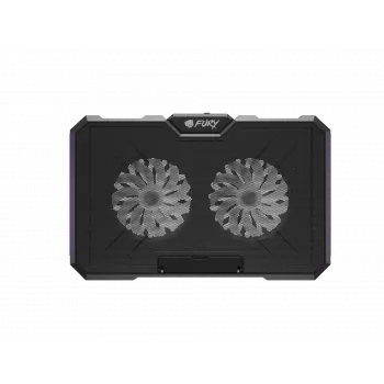 FURY GUNBAI G3 Laptop Cooling Pad 14.1–17.3 with 2 Fans, RGB Lighting, 2× USB