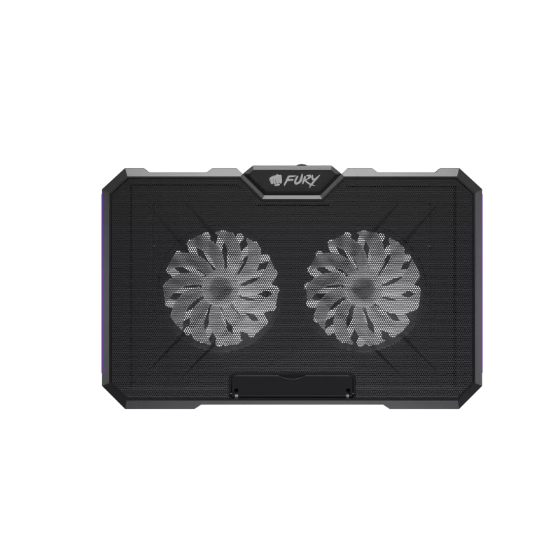 FURY GUNBAI G3 Laptop Cooling Pad 14.1–17.3 with 2 Fans, RGB Lighting, 2× USB