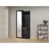 Topeshop GAR DUO CZERŃ entryway cabinet