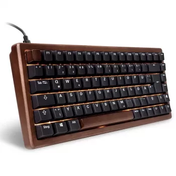 Sharkoon 100068081 Keyboard Home USB QWERTZ German Black Wood 75%