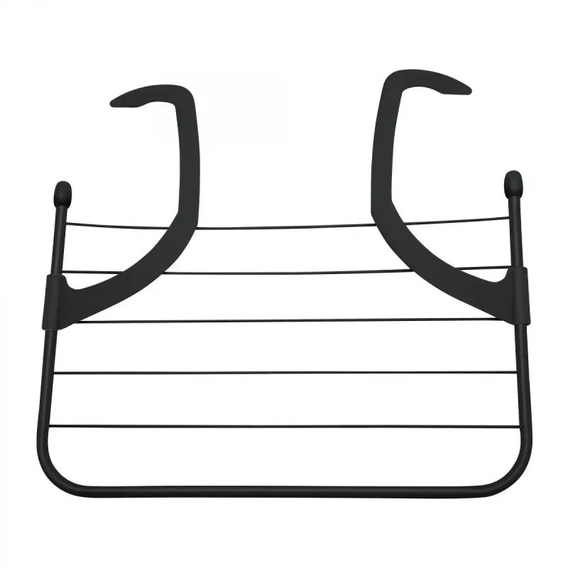 Attachable rack JATA HTEN2403 Black Polypropylene Stainless steel
