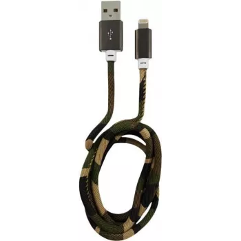 LC-POWER Cable USB-Lightning-1M-5 1m woodland camo,USB A auf Lightning (LC-C-USB-LIGHTNING-1M-5)