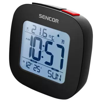 Sencor SDC 1200 B Zegar Z Budzikiem, Black